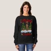 Koonhound Dog Lights - kerstboom - Santa Coonhound Trui (Voorkant volledig)
