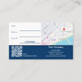 Koop 1 Krijg 1 Kosteloos Blauw Wit Zwart Werknemer Aanbevelingskaartje (Achterkant)