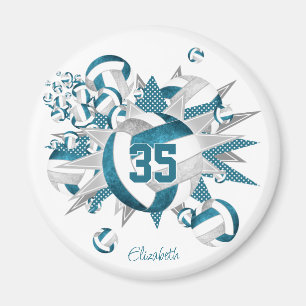 Koop 1 of voor Team blauwgroen Grey Volleyballs St Magneet