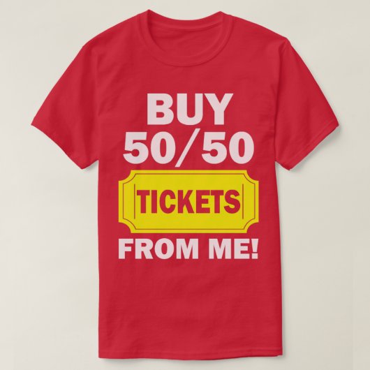 Koop 50 50 tickets van de Raffle Volunteer Fair 2 T-shirt (Design voorkant)