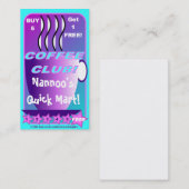 Koop 5 Profiteer van 1 GRATIS KOFFIE CARD restaura Klantenkaartje (Voorkant / Achterkant)