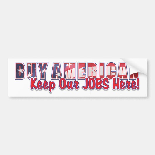 koop american 1 bumpersticker (Voorkant)