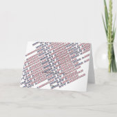 Koop American Hire American Quote Trump Patriotic Kaart (Achterkant)