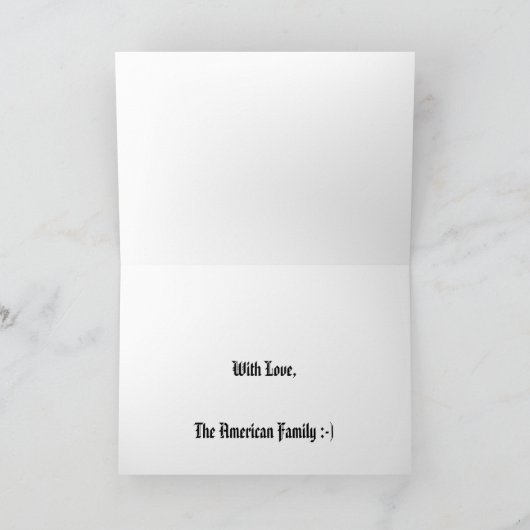 Koop American Hire American Quote Trump Patriotic Kaart (Binnen)