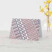 Koop American Hire American Quote Trump Patriotic Kaart (Gele Bloem)