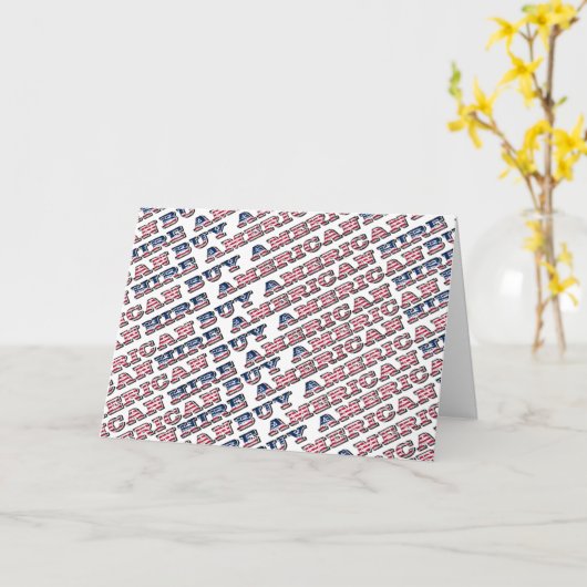 Koop American Hire American Quote Trump Patriotic Kaart (Gele Bloem)