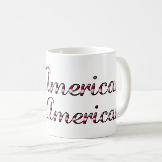 Koop American Hire American Quote Trump Patriotic Koffiemok (Voorkant rechts)