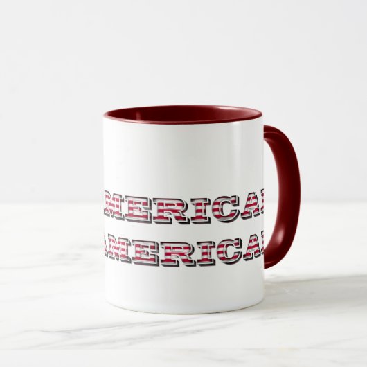 Koop American Hire American Quote Trump Patriotic Mok (Voorkant rechts)