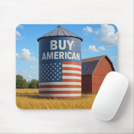 Koop American Sign op een Boerderij Silo Muismat