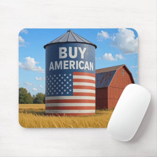 Koop American Sign op een Boerderij Silo Muismat (Met muis)