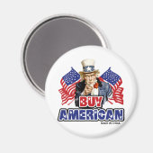 Koop Amerikaans ( Made in China ) - grappige Joke Magneet (Voorkant / Achterkant)