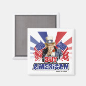 Koop Amerikaans ( Made in China ) - grappige Joke Magneet (Voorkant / Achterkant)