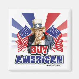 Koop Amerikaans ( Made in China ) - grappige Joke Magneet