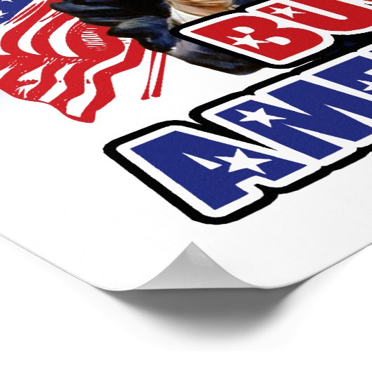 Koop Amerikaans ( Made in China ) - grappige Joke Poster (Hoek)