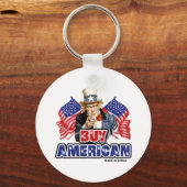 Koop Amerikaans ( Made in China ) - grappige Joke Sleutelhanger (Voorkant)