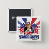 Koop Amerikaans ( Made in China ) - grappige Joke Vierkante Button 5,1 Cm (Voorkant /achterkant)