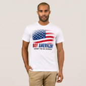 Koop Amerikaans! Made in USA Economy T-Shirt (Voorkant volledig)
