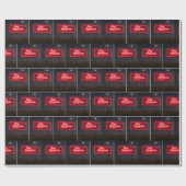 Koop Amerikaans Rode Neon Billboard Cadeaupapier (Vlak)