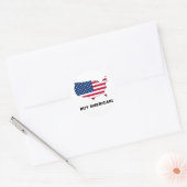 Koop Amerikaans Ronde Sticker (Envelop)
