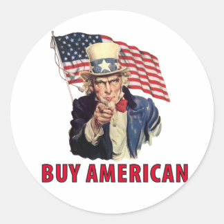 Koop Amerikaans Ronde Sticker
