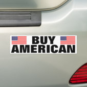 Koop Amerikaanse auto bumper stickers met USA vlag (Op auto)