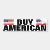 Koop Amerikaanse auto bumper stickers met USA vlag (Voorkant)