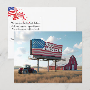 Koop Amerikaanse Billboard Op Midwest Boerenland Briefkaart