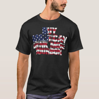 Koop Amerikaanse Drink Meer Bourbon USA Whiskey T-shirt