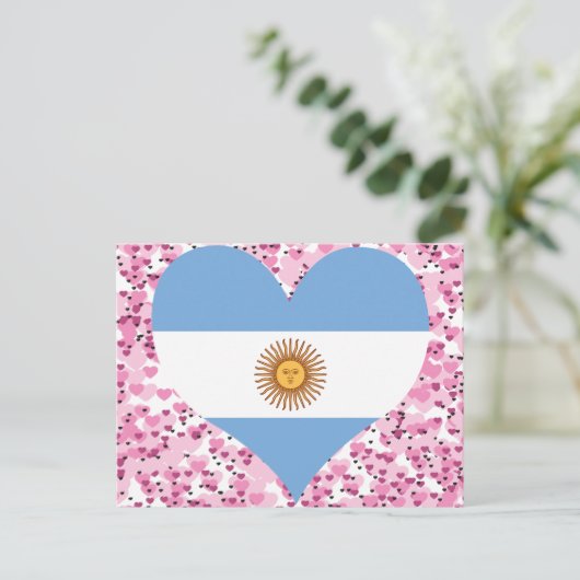 Koop Argentijnse vlag Briefkaart (Staand voorkant)