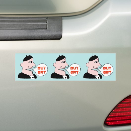 Koop Art Bumpersticker, Denis Gaston Art Bumpersticker (Op auto)