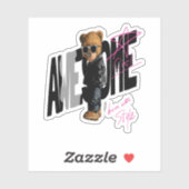 Koop Beer kool tegen Geweldige wand Sticker (Vel)