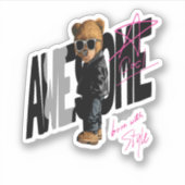 Koop Beer kool tegen Geweldige wand Sticker (Voorkant)
