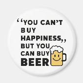 Koop bier, koop geluk!! magneet (Voorkant)