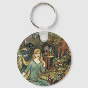 Koop bij Ons Met een Gouden Krul Sleutelhanger