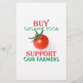 Koop biologisch voedsel flyer (Voorkant)