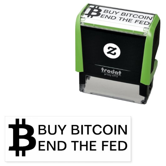 KOOP BITCOIN EINDE FED  ZELFINKTENDE STEMPEL (In situ)
