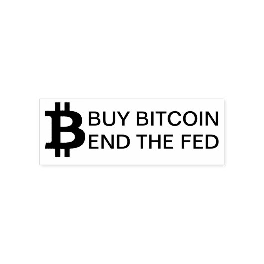 KOOP BITCOIN EINDE FED  ZELFINKTENDE STEMPEL (Design)