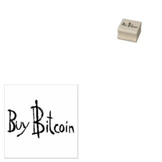 Koop Bitcoin Origineel lettertype zelfinkkend Geld Rubberstempel