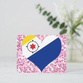 Koop Bonaire vlag Briefkaart (Staand voorkant)