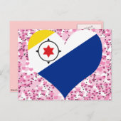 Koop Bonaire vlag Briefkaart (Voorkant / Achterkant)