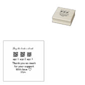 koop bride een drink scan QR code dank uInvitation Rubberstempel (Gestempeld)