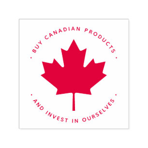 KOOP CANADEES investeer in Canada trots en vrij nf Zelfinktende Stempel