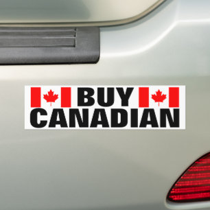 Koop Canadese auto bumper stickers met Canada vlag