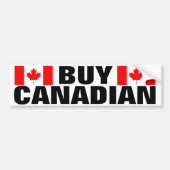 Koop Canadese auto bumper stickers met Canada vlag (Voorkant)