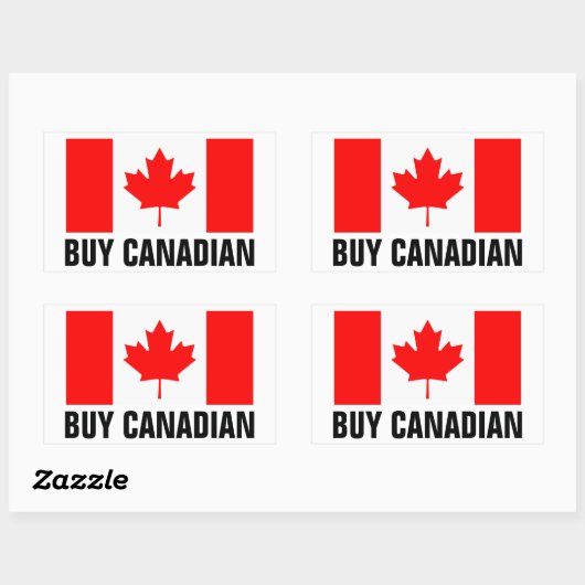 Koop Canadese stickers met de Canadese vlag (Vel)