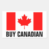 Koop Canadese stickers met de Canadese vlag (Voorkant)