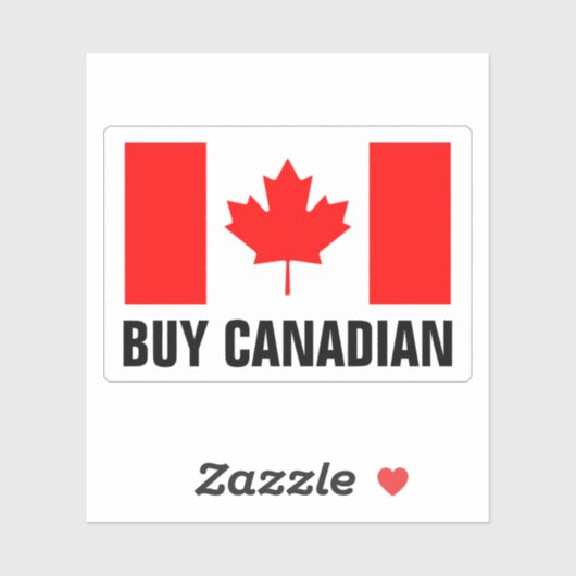 Koop Canadese vinyl stickers met vlag van Canada (Vel)