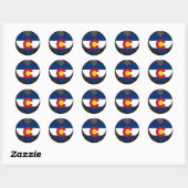 Koop Colorado Flag Ronde Sticker (Vel)