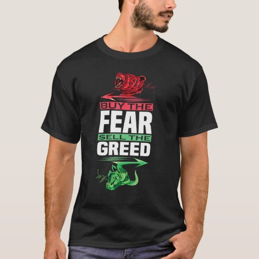 Koop de angst Verkoop de groene handel T-shirt (Voorkant)