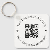 Koop de Bride een Code van de Drink QR Sleutelhanger (Voorkant)